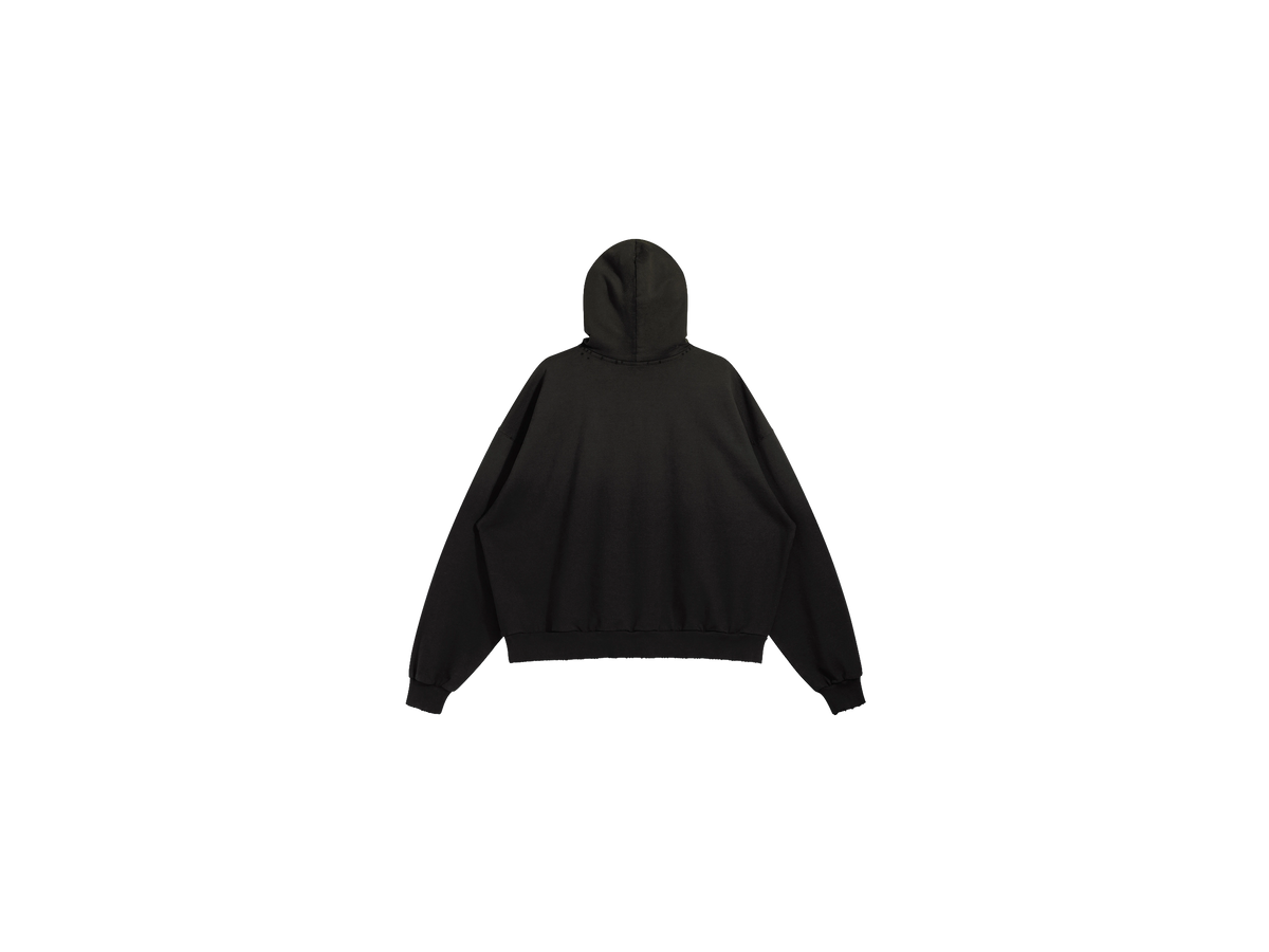 380GSM Unisex Sun Faded Distressed Hoodie